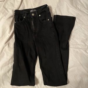 Zara side slit wide leg jeans size 23